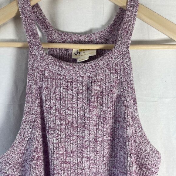 Anthropologie Maeve Purple Heather Racerback Knit Tank Top Sz XL - Picture 4 of 10